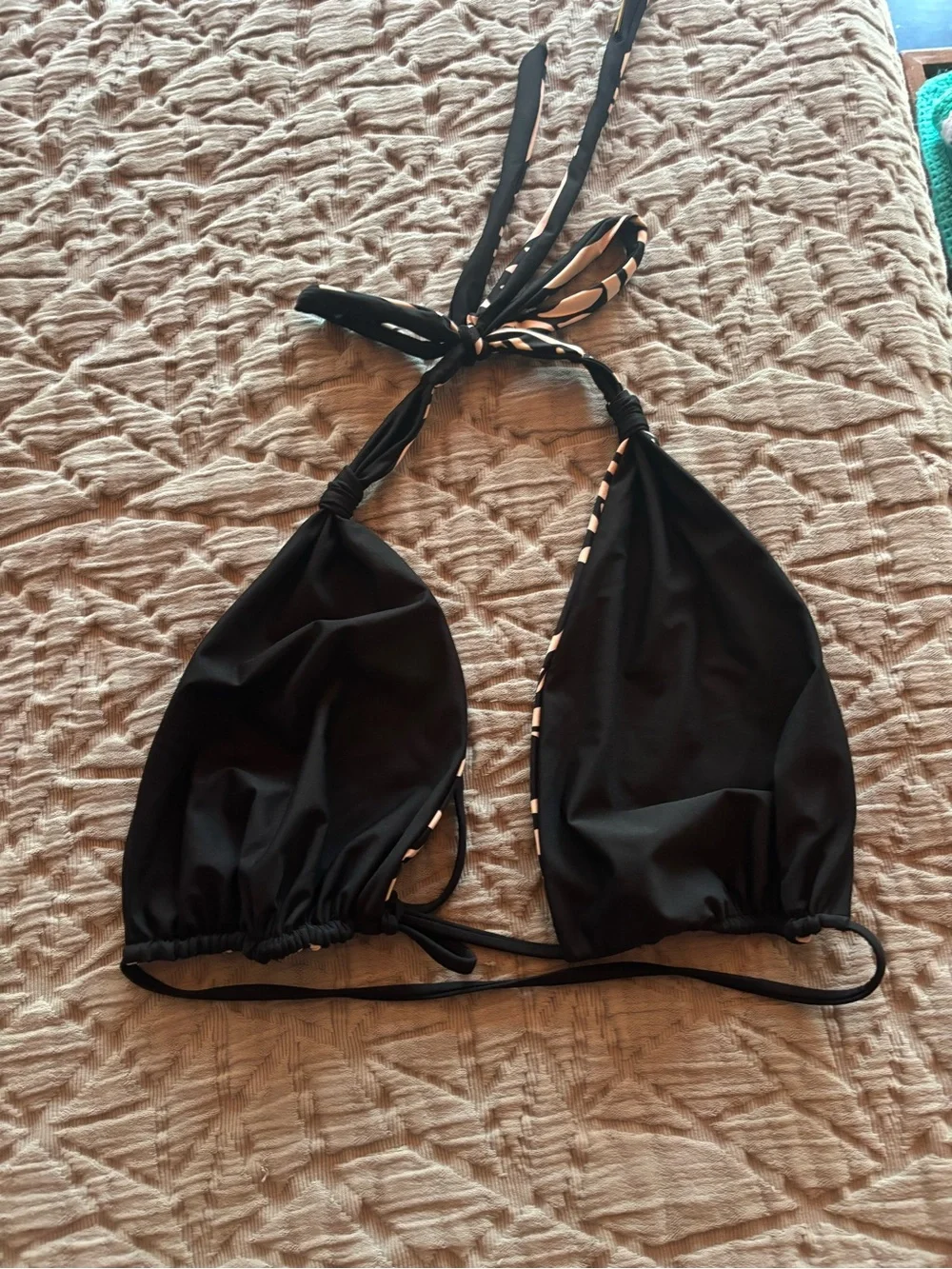 Aulieude Reversible Bikini Top + High Waist Bottoms